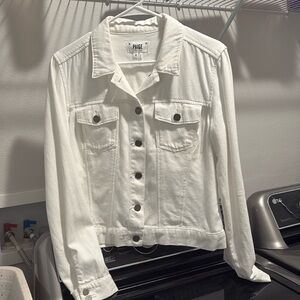 Paige white denim jacket.  Good used condition